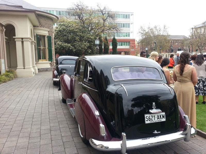 Macphersons wedding car photograph