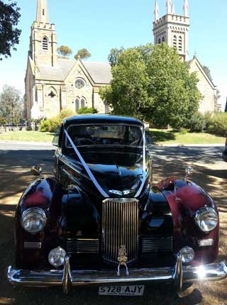 Macphersons wedding car photograph