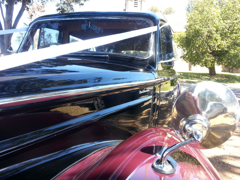 Macphersons wedding car photograph